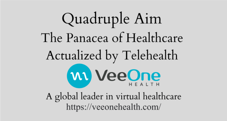 Read more about the article Quadruple Aim – The Panacea of Healthcare – Actualized by Telehealth